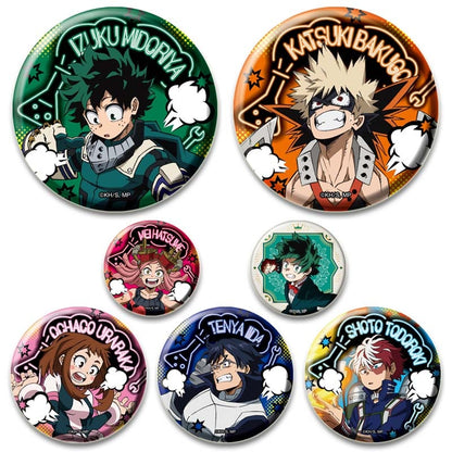 Fashion Jewelry Accessories Anime My Hero Academia Brooch Enamel Pin Cartoon Cosplay Badge for Clothes Backpack Decoration Gifts