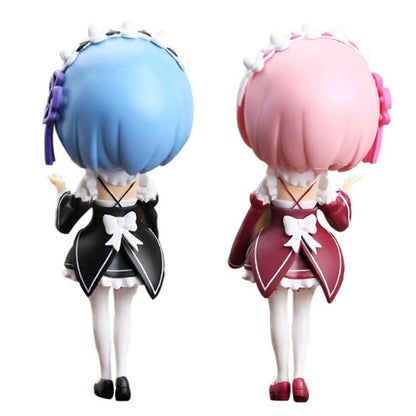 Japanese Anime 15cm Rem Re: Zero In A Different World From Zero Kawaii Qposket Girl Figure PVC Collection Model Toys