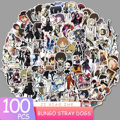 100pcs Varied Anime Stickers Attack on Titan / Spirited Away / Tokyo Avengers / Dragon Ball / Naruto Sticker Cute Sticker Pack