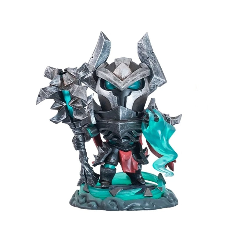 League Of Legends Mordekaiser Anime Game Peripheral LED Illuminated Model Q Version Figure Decoration Doll Collectibles Gifts