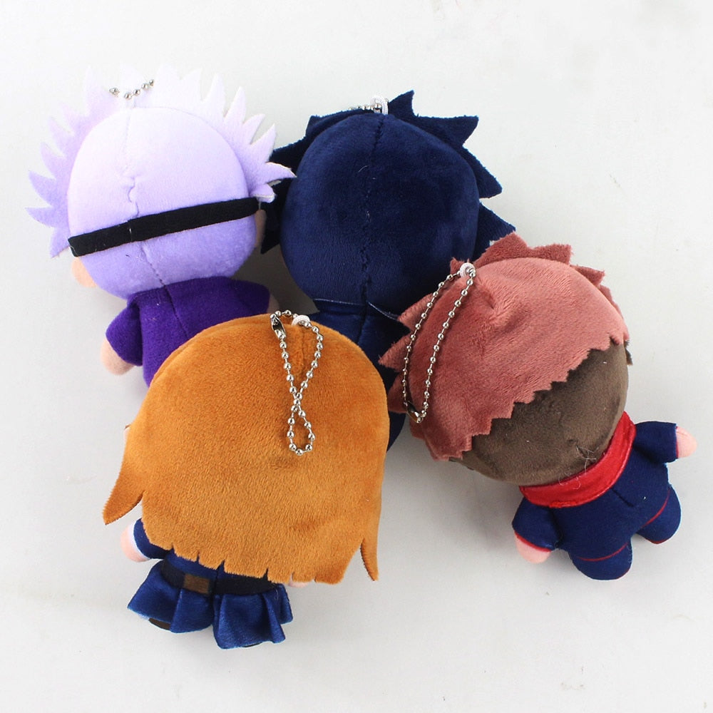 10cm Anime Jujutsu Kaisen Gojo Satoru Fushiguro Megumi Itadori Yuji Plush Soft Stuffed Toys Dolls Pendant Keychain Kids Gift