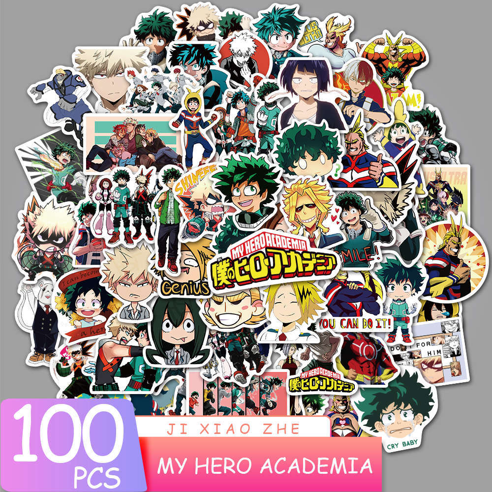 100pcs Varied Anime Stickers Attack on Titan / Spirited Away / Tokyo Avengers / Dragon Ball / Naruto Sticker Cute Sticker Pack