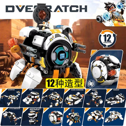 Overwatch Character Wrecking Ball Marvel Movie Iron Man Captain America Block Model Compatible LegoBall Brick Toys Gifts Boy