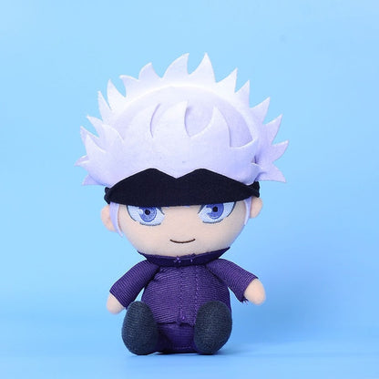 10cm Anime Jujutsu Kaisen Gojo Satoru Fushiguro Megumi Itadori Yuji Plush Soft Stuffed Toys Dolls Pendant Keychain Kids Gift