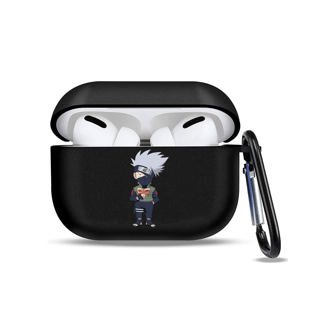 Anime Naruto Soft Earphone Case for Apple Airpods 1 2 3 Pro Cartoons Akatsuki Itachi Bluetooth Headphone Protective Cover Gifts