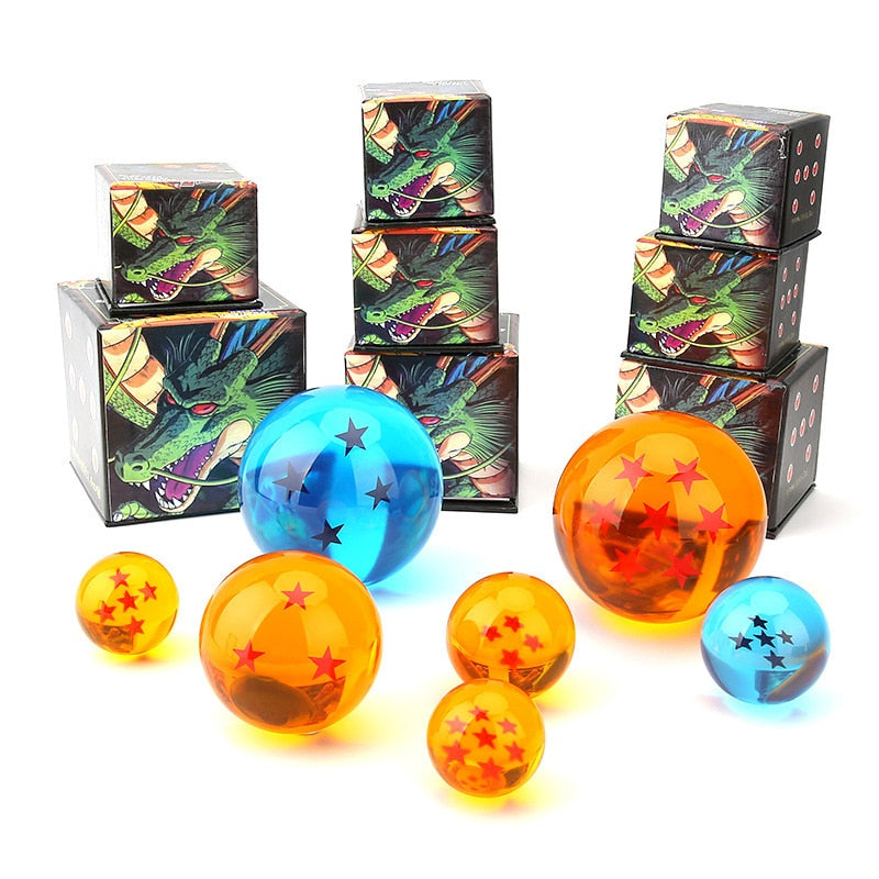 Hot Dragon Ball Z 7 Stars Crystal Ball DragonBall 3 Sizes Selectable Action Figures Box Packaged Free Shipping Gifts