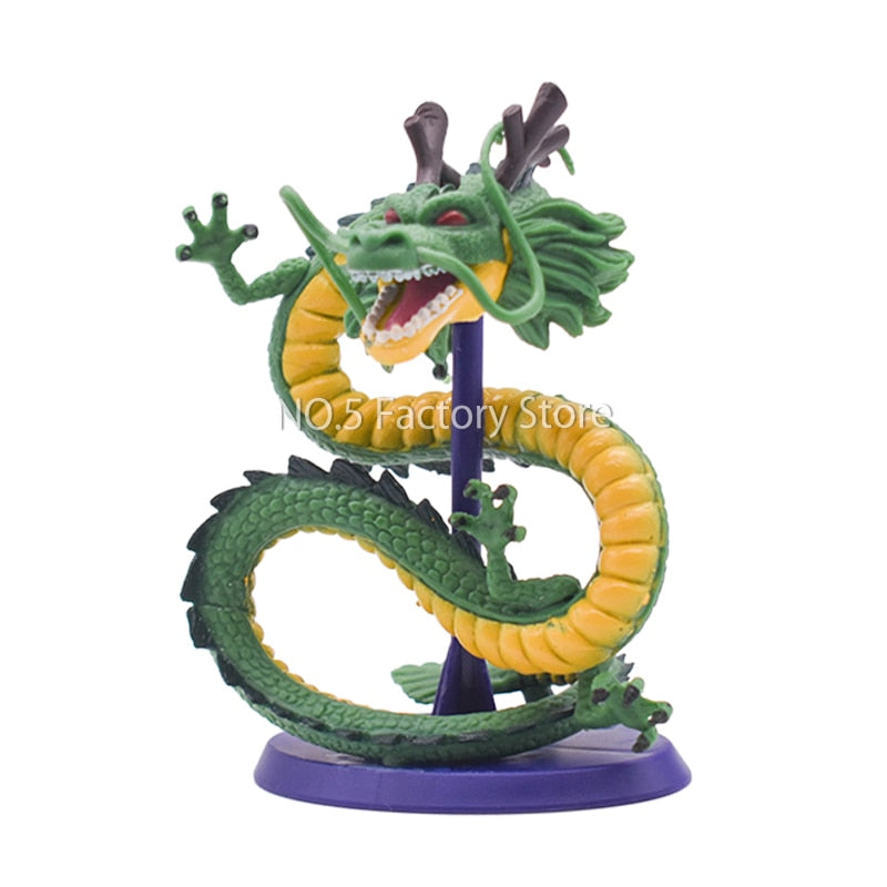 11cm Dragon Ball Cyan Dragon Handmade Model Cake Decoration DBZ Shenron Porunga Anime Figure Doll Toy Car Ornament Birthday Gift