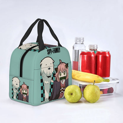 Spy X Family Anya Bond Cartoon Anime Resuable Lunch Boxes Multifunction Cooler Thermal Food Insulated Lunch Bag School Children