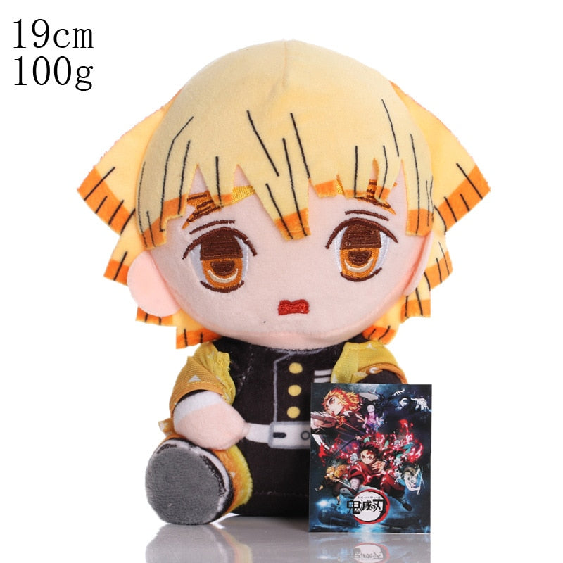 Devil&#39;s Blade Anime Plush Stuffed Toys Demon Slayer Cartoon Figure Manga Dolls Kimetsu Tanjirou Nezuko Kids Birthday Gifts Decor