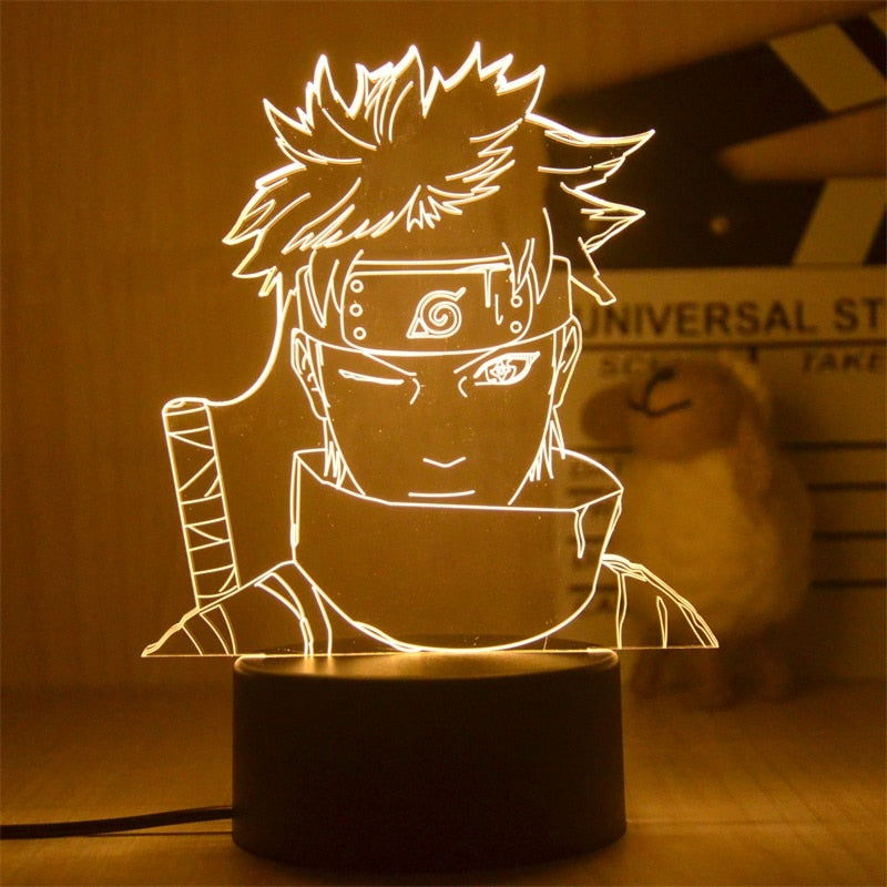 Anime Naruto Uzumaki LED Night Light  Kakashi Table lamp Toys Hatake Akatsuki Figures 3d Lamp Toys Birthday&amp;ChristmasGift