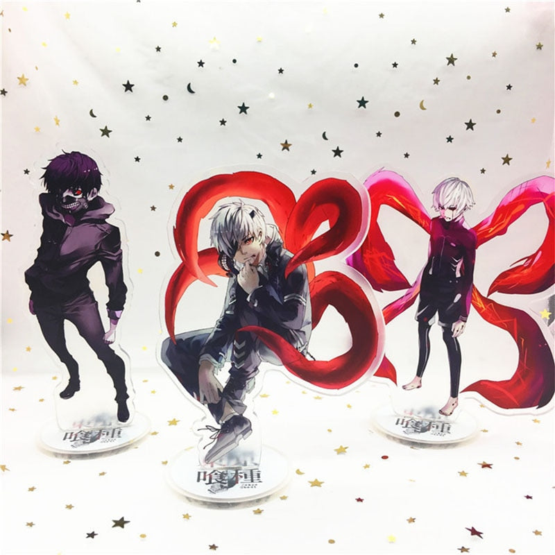 Tokyo Ghoul Cartoon Characters Acrylic Animation Stand Figiures Drawing Double Sided Anime Game Figurines for Gifts Present