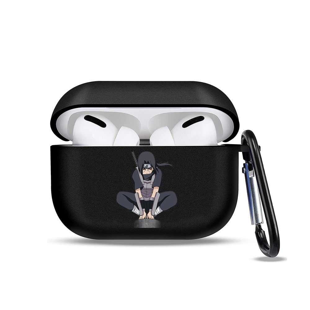 Anime Naruto Soft Earphone Case for Apple Airpods 1 2 3 Pro Cartoons Akatsuki Itachi Bluetooth Headphone Protective Cover Gifts