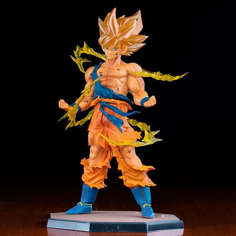 16cm Son Goku Super Saiyan Figure Anime Dragon Ball Goku DBZ Action Figure Model Gifts Collectible Figurines for Kids