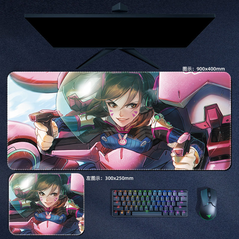 Gaming Overwatch Large Mouse Pad Dva Genji Hanzo Junkrat Mousepad Computer Laptop Gamer Pad PC Gaming Anime Accessories Desk Mat