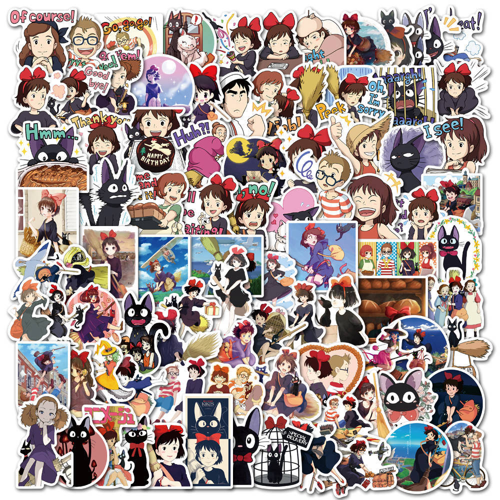 100pcs Varied Anime Stickers Attack on Titan / Spirited Away / Tokyo Avengers / Dragon Ball / Naruto Sticker Cute Sticker Pack