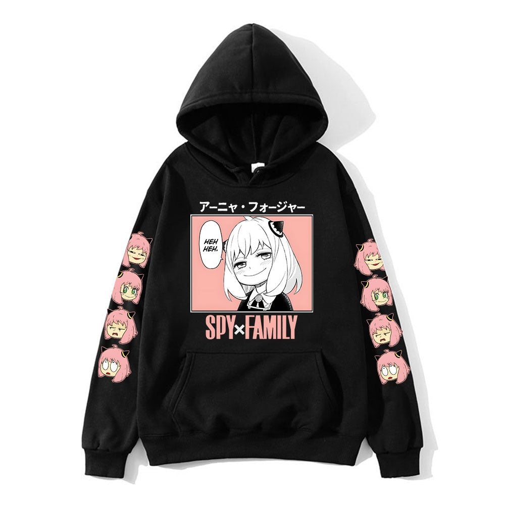 Anya Anime Spy X Family Hoodies Kawaii Cartoon Mens/WomenSweatshirt Tops Harajuku Unisex Couple Hoodie Plus Fashion Streetwear