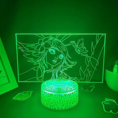 Game League of Legends Neeko The Curious Chameleon 3D Led Neon Night Lights Bedroom Table Decor Game LOL Lava Lamp Gifts For Kid