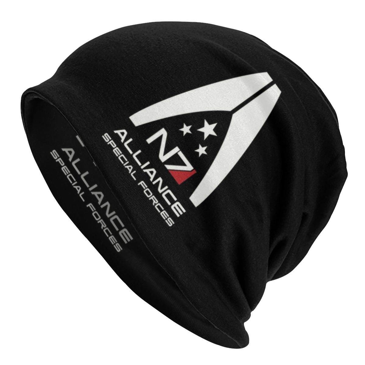 Video Game Mass Effect N7 Skullies Beanies Caps Men Women Unisex Hip Hop Winter Warm Knit Hat Alliance Military Bonnet Hats