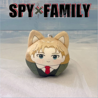 Spy X Family Plush Key Chain Anime Keychain Kawaii Girl Anya Cartoon Plush Pendant Bag Car Decorate Toys Birthday Christmasgifts