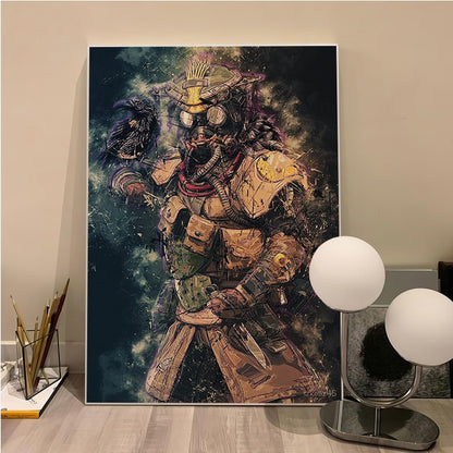 Apex Legends Game Anime Posters Kraft Paper Sticker DIY Room Bar Cafe Nordic Home Decor