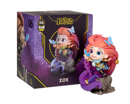 League Of Legends Aspect Of Twilight Zoe Q Version Action Figures Game Periphery Model Desktop Collectibles Gift Toy For Boy