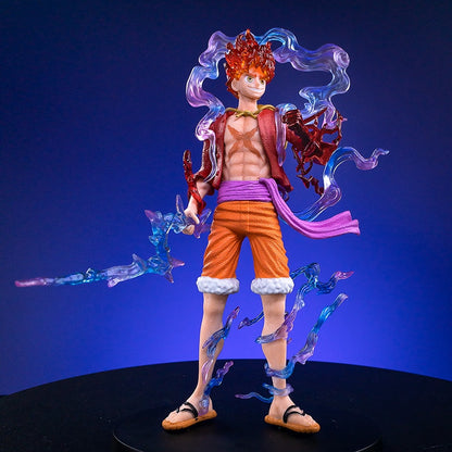 Anime One Piece Luffy GEAR 5 Figurine 21CM  Nika Sun God Action Figures Collectible Model Toys for Children Free Shipping Items