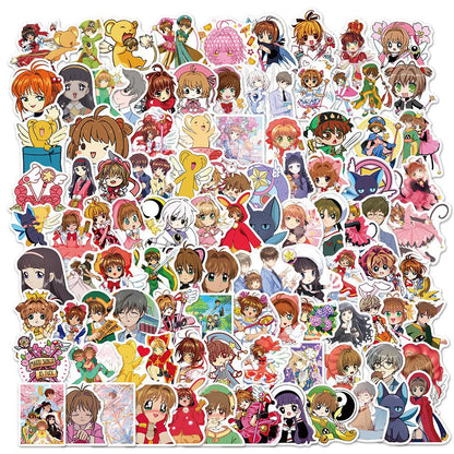 100pcs Varied Anime Stickers Attack on Titan / Spirited Away / Tokyo Avengers / Dragon Ball / Naruto Sticker Cute Sticker Pack