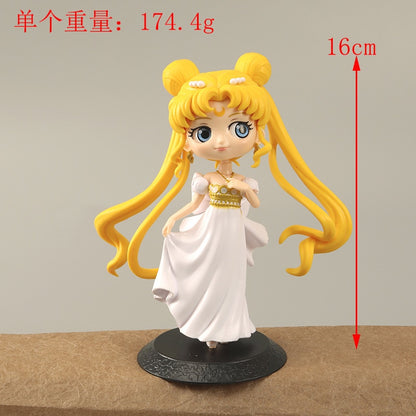 16CM Cartoon Anime Sailor Moon Action Figures Toys For Boys Girls Kids Gifts Model Ornaments