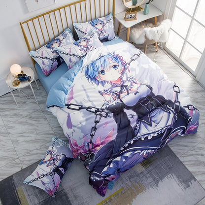 Bedding Sets Re: Zero In A Different World From Zero Rem Single Twin Queen Quilt Bed Cover Duvet Cover Pillow Case 2-3 Pieces Set