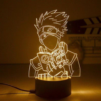 Anime Naruto Uzumaki LED Night Light  Kakashi Table lamp Toys Hatake Akatsuki Figures 3d Lamp Toys Birthday&amp;ChristmasGift