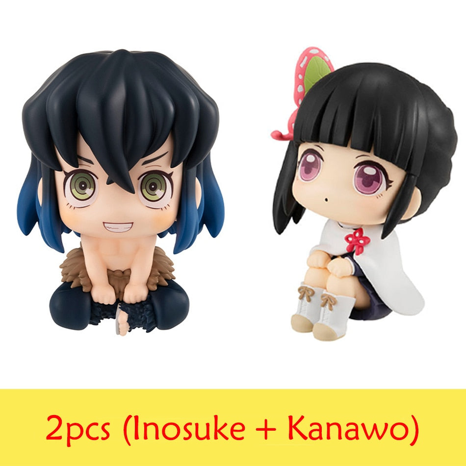 Anime Demon Slayer Figure 7cm Nezuko Tanjirou Zenitsu Inosuke Kyoujurou Kanawo Kawaii Toy Q Figural PVC Model Gift