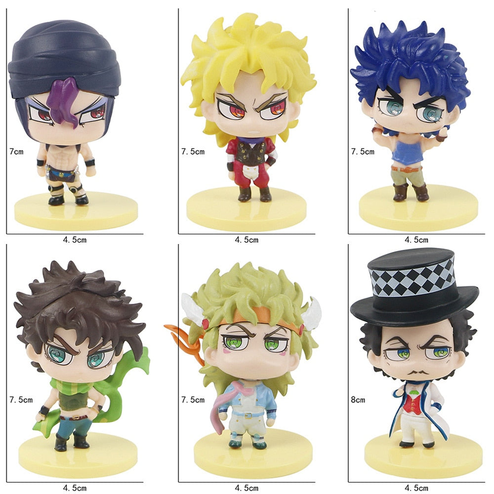 JoJo's Bizarre Adventure Doll Model Cartoon Q Version Twisted Egg Models Ornaments Anime Figures Pvc Model Toys