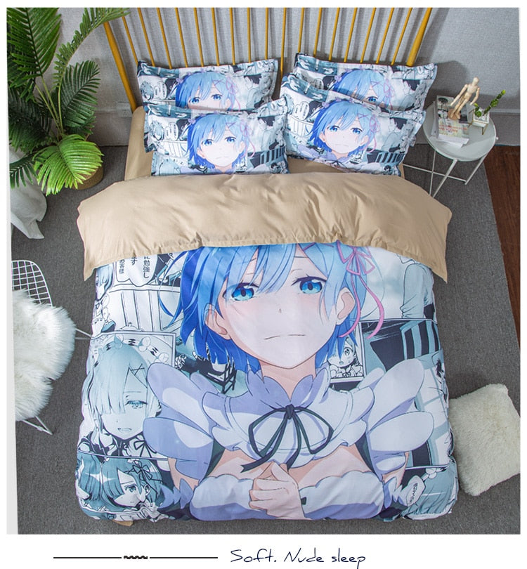 Bedding Sets Re: Zero In A Different World From Zero Rem Single Twin Queen Quilt Bed Cover Duvet Cover Pillow Case 2-3 Pieces Set