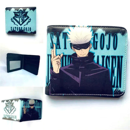 Anime Jujutsu Kaisen Wallet Fashion PU Leather Purse Itadori Yuji Fushiguro Megumi Cosplay Short Wallets Gift