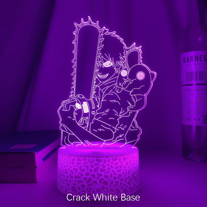 Newest Anime Led Light Chainsaw Man for Bedroom Decoration Nightlight Birthday Gifts Room Decor Table 3d Lamps Chainsaw Man