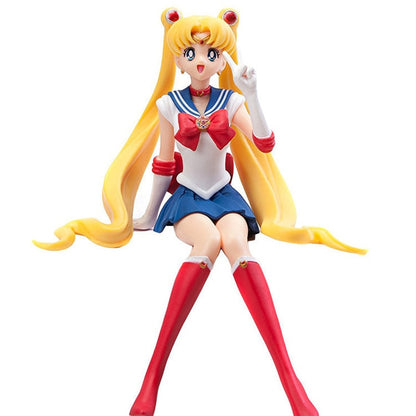 Anime Figure Sailor Moon Crystal Power Transformation Kawaii Girl Action Figurines Pvc Girl Model Doll Statue Toy Decor Kids Toy