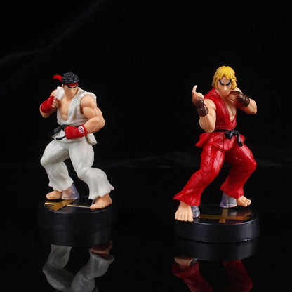 9.5cm Game Street Fighter Figure Ryu Ken Action Figures Room Decor Birthday Gift PVC Collection Toys For Boys