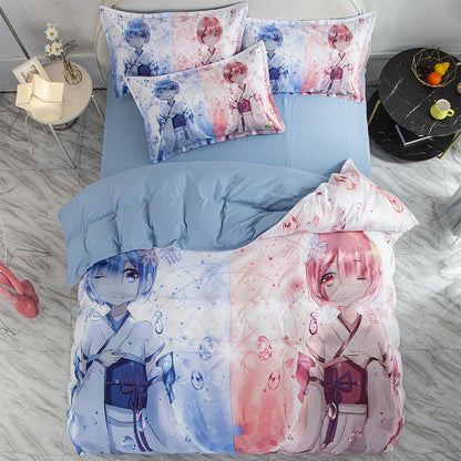 Bedding Sets Re: Zero In A Different World From Zero Rem Single Twin Queen Quilt Bed Cover Duvet Cover Pillow Case 2-3 Pieces Set