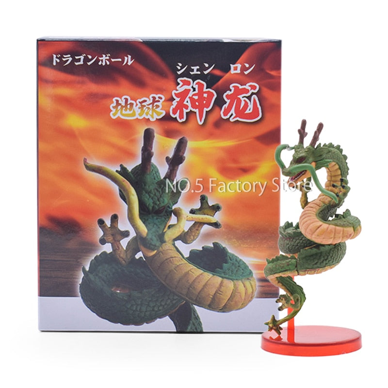 11cm Dragon Ball Cyan Dragon Handmade Model Cake Decoration DBZ Shenron Porunga Anime Figure Doll Toy Car Ornament Birthday Gift