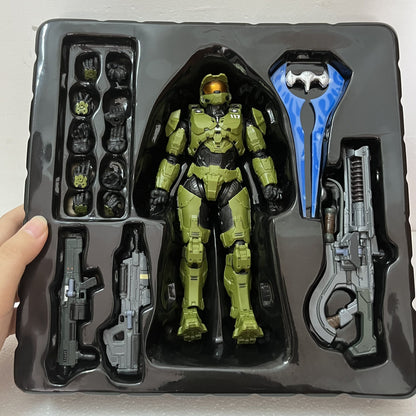 Re: Edit Halo Infinate 1/12 Scale Master Chief Mjolnir Mark VI Gen 3 Action Figure Joint Moveable Model Toys Desk Decor 18cm