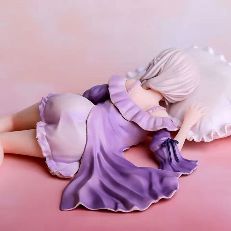 Re: ZERO -Starting Life in Another World Anime Figure Sleeping Position Emilia Action Figure Ram And Rem Figurine Model Doll Toys