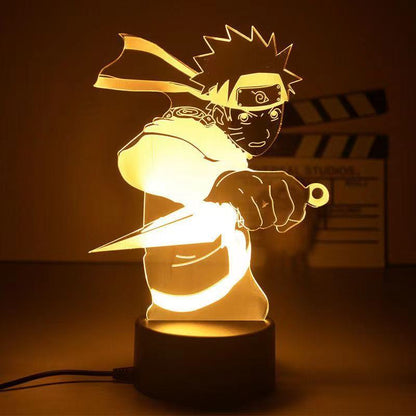 Anime Naruto Uzumaki LED Night Light  Kakashi Table lamp Toys Hatake Akatsuki Figures 3d Lamp Toys Birthday&amp;ChristmasGift