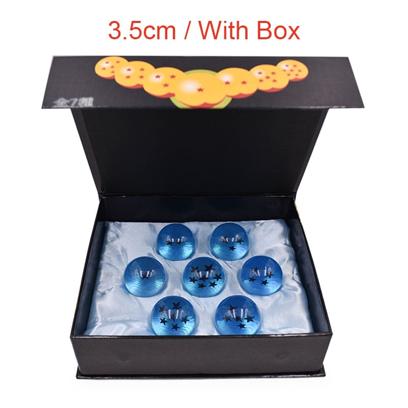 Dragon Ball Z Anime Shenlong Figures Set Esferas Del Dragon and 7 Stars Dragonball Balls 3.5cm Shelf Figurine Collection Model