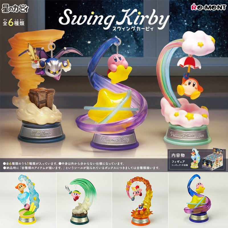 Original Star Kirby Swaying Swing Collection Miniature Creative Toy Ornament Box Egg Hobbies Action Figures Holiday Gifts