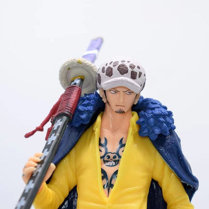 Japanese Anime Figure One Piece DXF Wano Country Trafalgar Law PVC Collection Model Dolls Toy For Gift 18cm