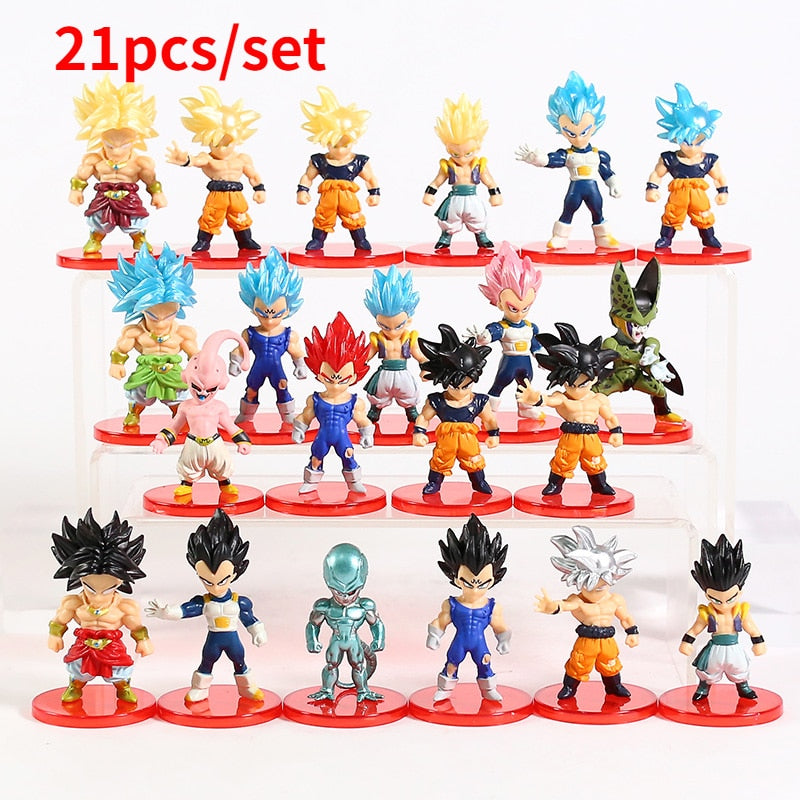 Dragon Ball Super Son Goku Vegeta Broly Buu Action Figure Dragon Ball Figure Set Anime Figurines Ultra Instinct Model Gifts Toys