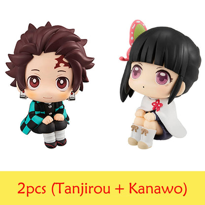 Anime Demon Slayer Figure 7cm Nezuko Tanjirou Zenitsu Inosuke Kyoujurou Kanawo Kawaii Toy Q Figural PVC Model Gift