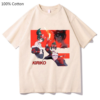 Kiriko Game Overwatch 2 T-shirts WOMEN 100% Cotton T Shirts Sense of Design Tshirts Handsome Casual Regular Fit Fashion Cartoon