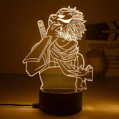 Anime Naruto Uzumaki LED Night Light  Kakashi Table lamp Toys Hatake Akatsuki Figures 3d Lamp Toys Birthday&amp;ChristmasGift