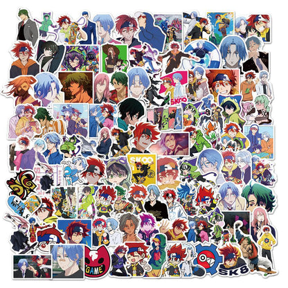 100pcs Varied Anime Stickers Attack on Titan / Spirited Away / Tokyo Avengers / Dragon Ball / Naruto Sticker Cute Sticker Pack